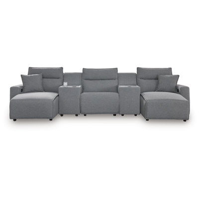 Bodie 5-Piece Power Reclining Sectional With Chaise