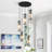 5 - Light Cluster Cylinder Dimmable Pendant with Crystal Accents-1831625035-1871227137
