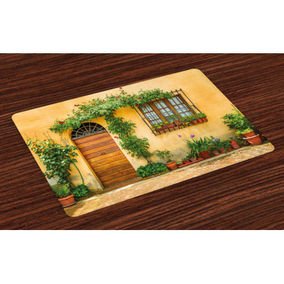 Ashwaq Italy City Life in Tuscany Placemat