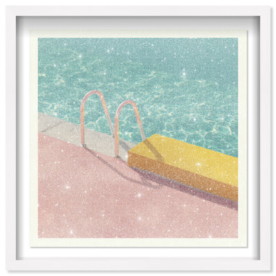 Poolside Symmetry II Print by Oliver Gal