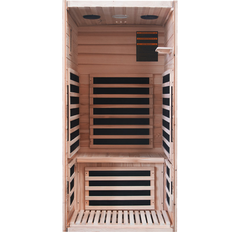 NFusion Emberglow 1 - Person Indoor FAR Infrared Sauna in Fir