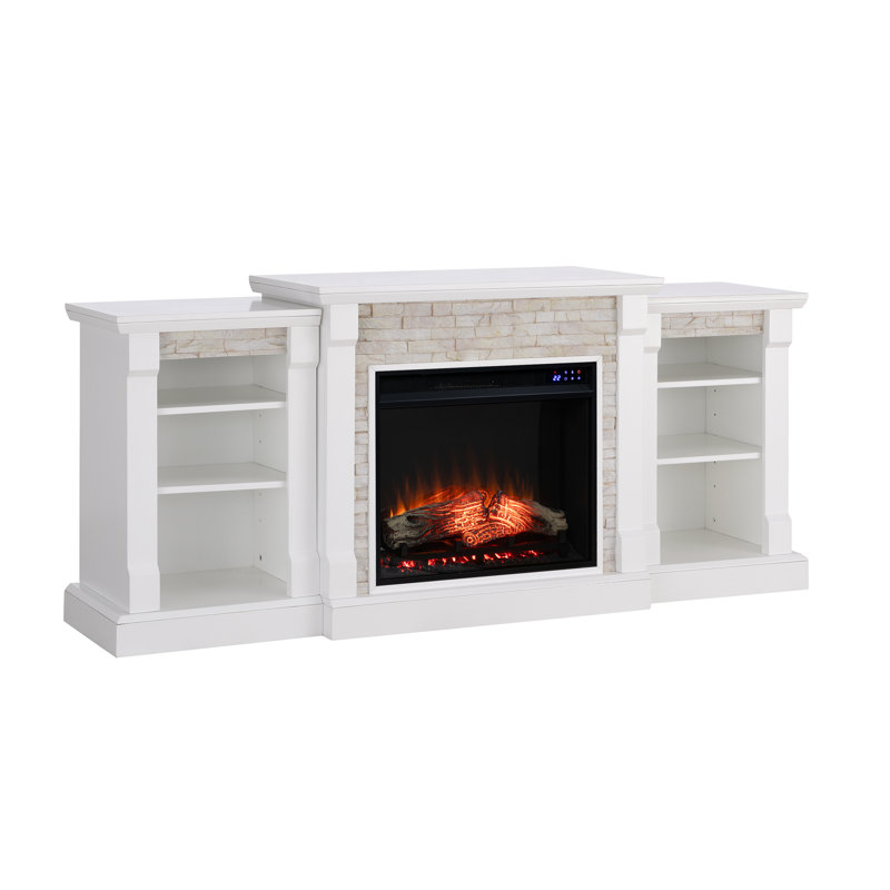 Norcott 71.75'' W Electric Fireplace, White