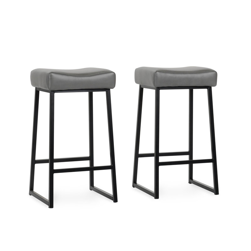 Tabouret de comptoir 26 po Pantanella, Gris fumé