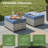 Ignatz 8 - Person No Assembly Required Patio conversation Set, Outdoor Sectional With Cushions-355869735-356186031