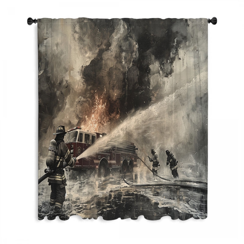 Rideau transparent en polyester Rochella, L 50 po x L 96 po