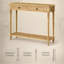 Table console de 39,3 pouces, table d'entrée étroite avec pattes en bois massif-960850951