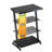 Tiphanee Glass Top Metal Base Computer Desk-513706305