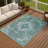 Machine Washable Indoor/Outdoor Hashlamoun ACN2321 Global Rug-1368347941