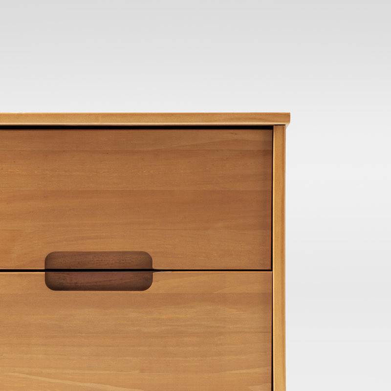 Ulti Solid Wood Bedside Table, Caramel