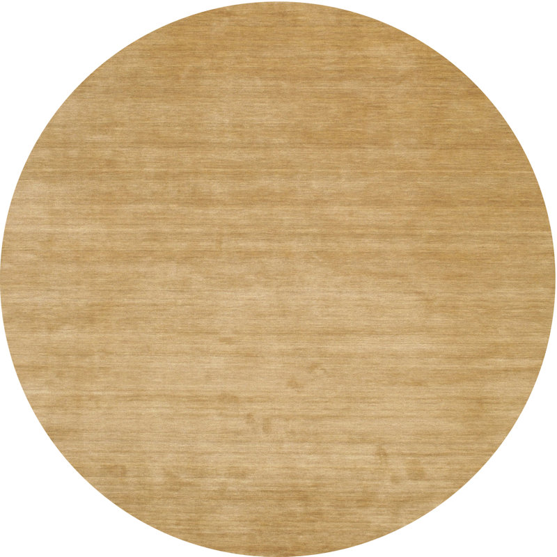 Tapis brun contemporain, Rond 4 pi