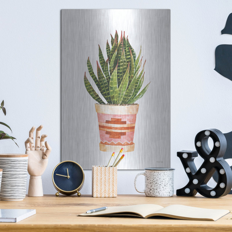 "Aztec Pot IV" par Cindy Jacobs, H 16 po x l 12 po