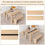 Ensemble de table de salle à manger en bois pour 4 personnes avec 2 bancs-1446748685-1446748687-1446748675
