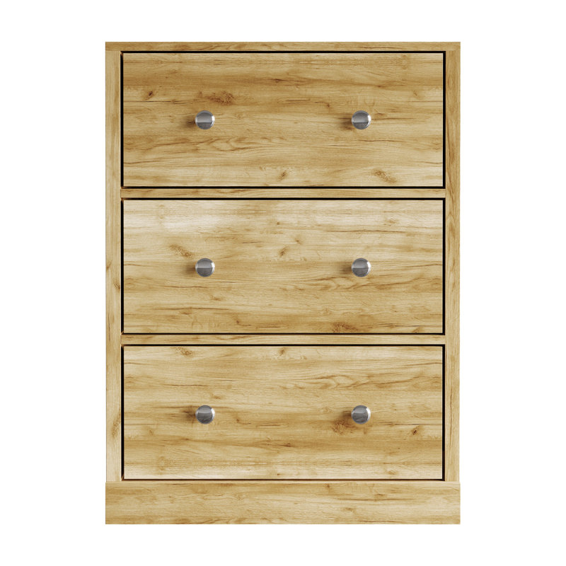 Armoire 3 tiroirs en chêne clair, Chêne clair