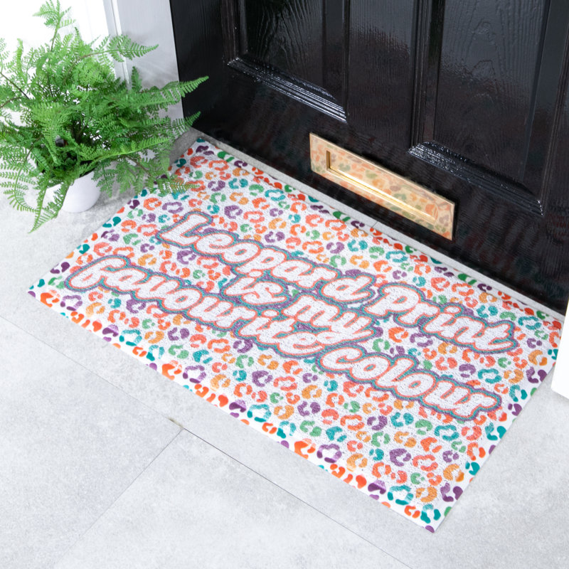 Basnti Non-Slip Animal Print Indoor Doormat