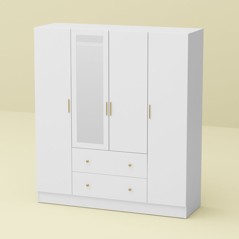 Armoire 4 portes, Blanc