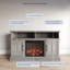 Katalayah 50" Media Console TV Stands with Electric Fireplace-1702062936-1698232160