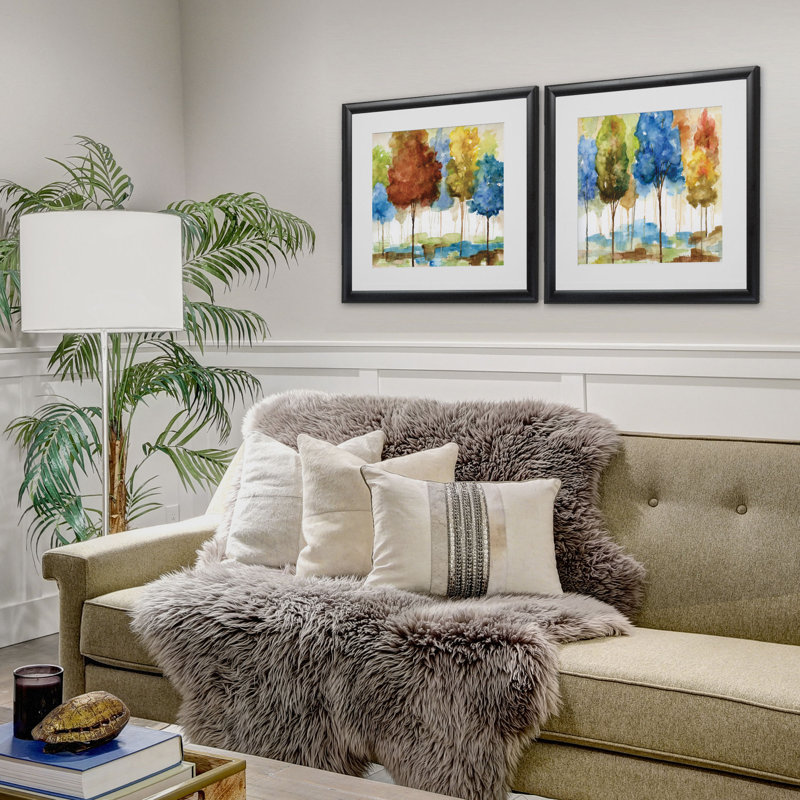 " Magical Forest " 2 - Pieces, Black Framed