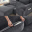 Canapé modulaire en L gris chenille, canapé-lit sans assemblage pour le salon-352994181-352994179
