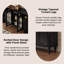 Buffet 59,06 po en bois rétro noir