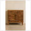 Armoire Marbella en bois massif, brun, 2 tiroirs