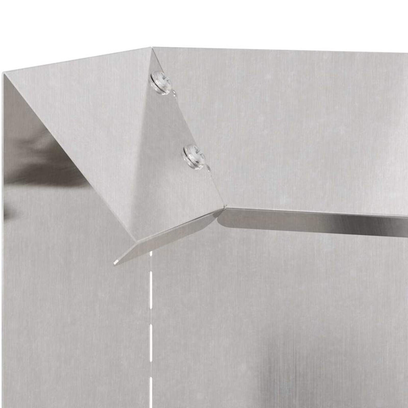 25 cm H x 10 cm W Stainless Steel