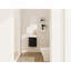 Meuble-lavabo à fermeture en douceur avec lavabo et support de rangement, 16 po pour petite salle de bain-129193806