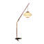 Medieval-style wooden 3D-printed floor lamp with hardware