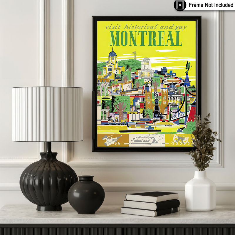 Montréal, Canada, Sans cadre, Affiche, H 08 po x l 10 po