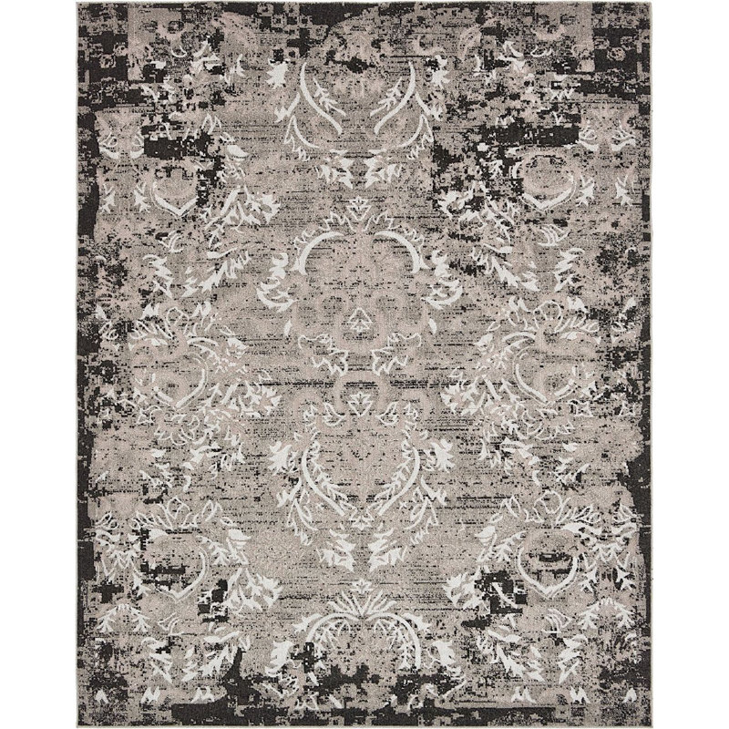 Outdoor Veranda Area Rug Smoke Color, Rectangle 8' x 10'
