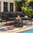 Heeney 5 - Person Modular Patio Conversation Set with Cushions-1125189040