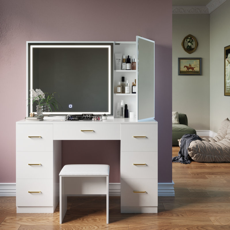 Irjat Vanity, White