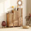 Console rectangulaire en bois massif brun-1062081457