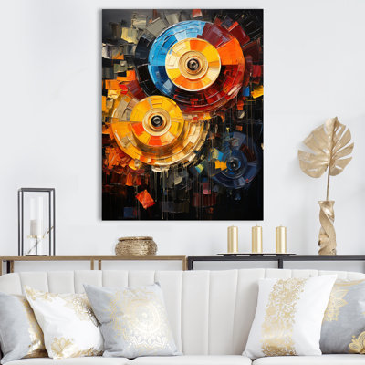Coloré disque vinyle symphonie IV sur toile