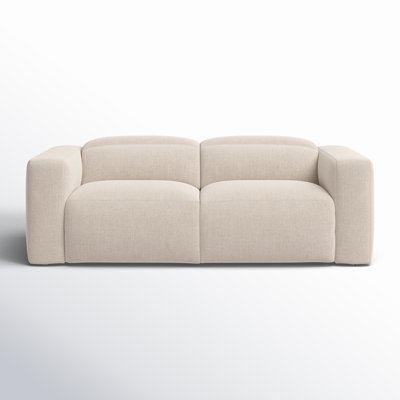 Amed 89" Genuine Leather Reclining Sofa