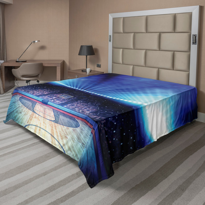 Ambesonne Sports Top, Drap plat pour très grand lit californien