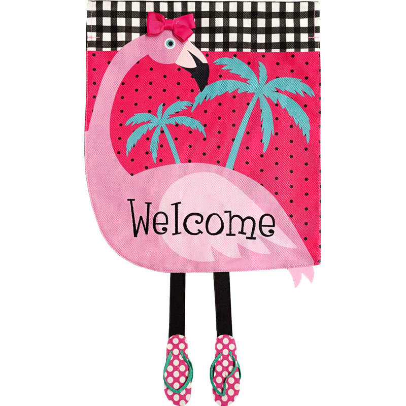 Drapeau de maison Fancy Flamingo