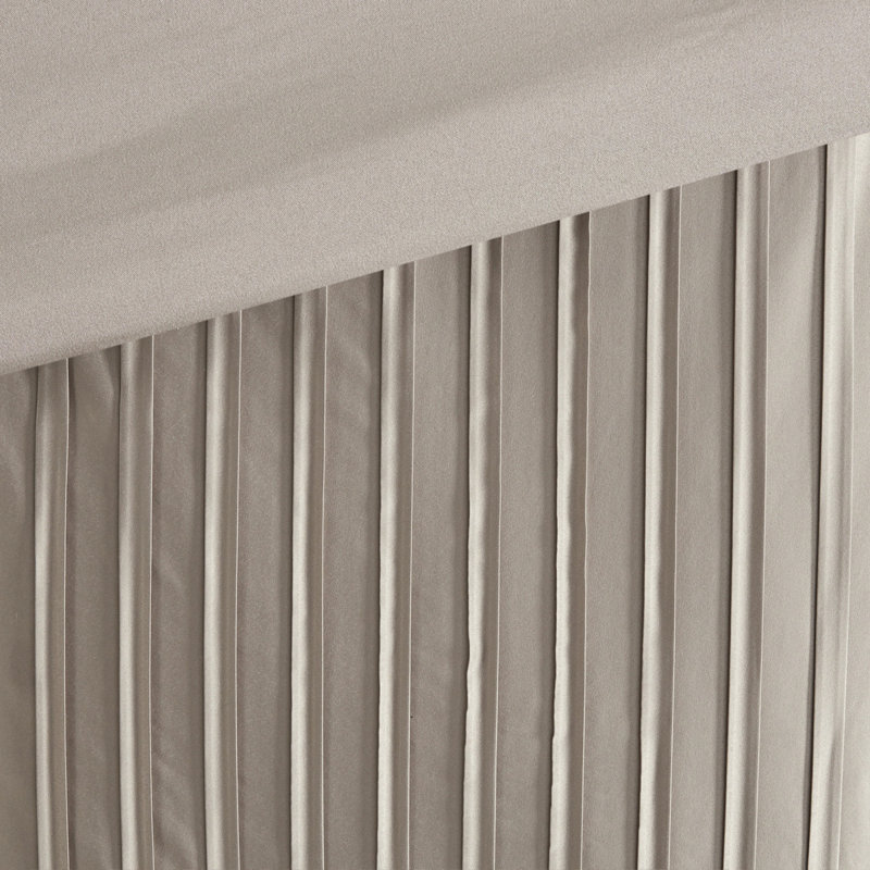 Ensemble de literie, polyester grand confort taupe moderne pour la maison