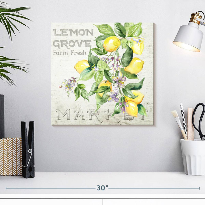 Yarlin Orchard Lemon Grove II, H 16 po x l 16 po
