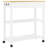vidaXL Kitchen Trolley MONZA 33.1"x15.7"x34.8" Solid Wood Pine-752268433