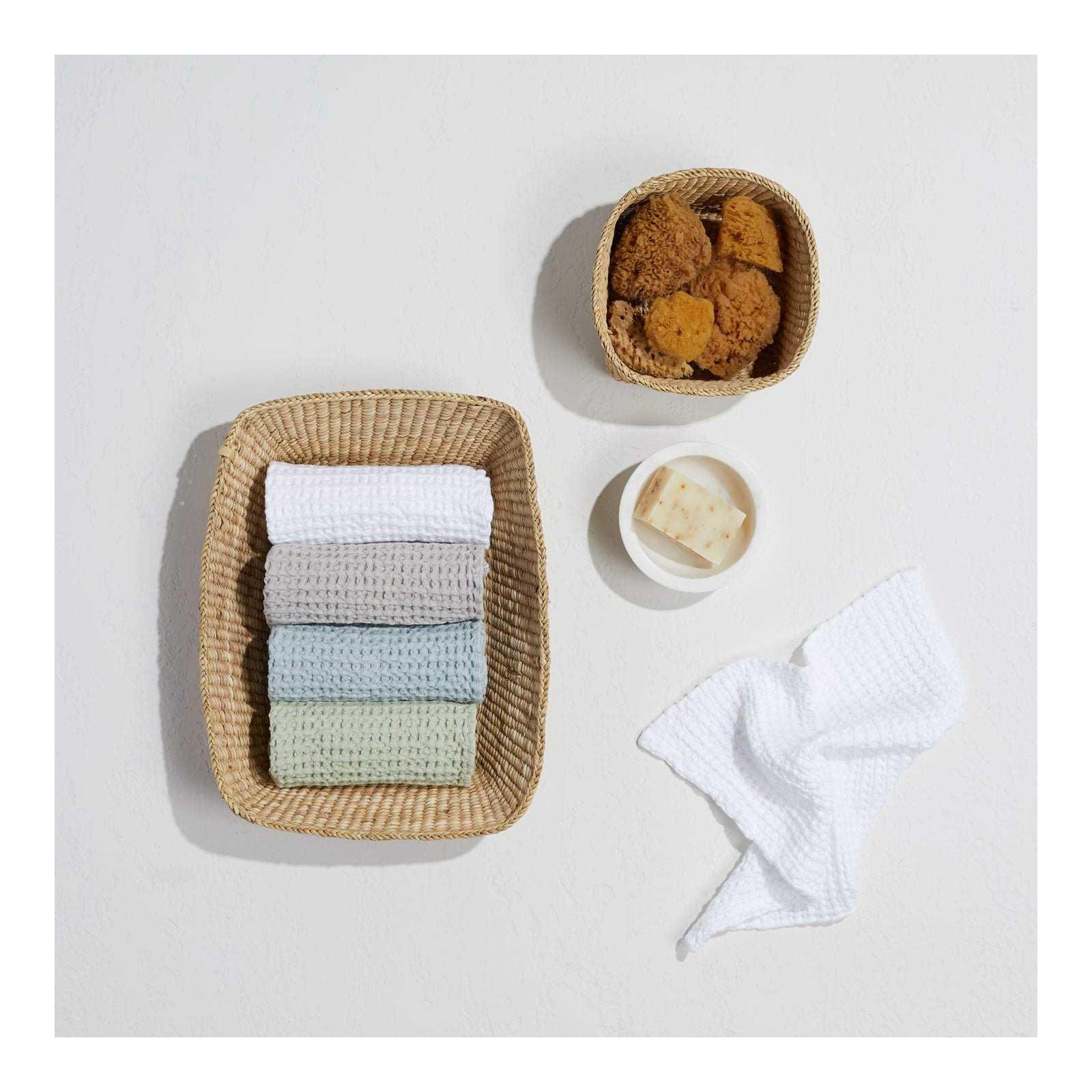 Simple Cotton Hand Towel, Sage, Hand Towel - 1 Pack