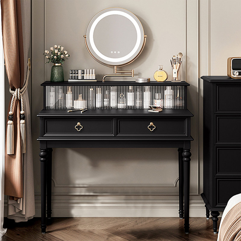 Makeup Vanity with Light mirror,2 drawers