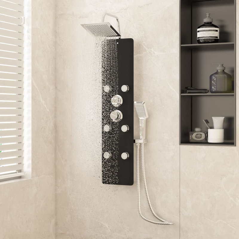 Reuter Shower Tower Panel, Black