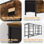 Commode pour chambre à coucher Meuble télé 55 po avec prise de courant et commode large à DEL avec 10 grands tiroirs-1850924963-1850924960