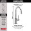 Trinsic Swivel Bar Faucet, Single Handle Prep Sink Faucet-14622234