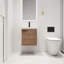  Deyvi 18" Single Sink Wall Mounted Bathroom Vanity,Floating Vanity With 1 Door,White Ceramic Top-1141480437