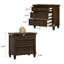 Table de chevet 3 tiroirs Mid-Century-719057891