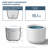 13.5 In. Medium Concrete Round Planter / Pot With Drainage Holes-608077739