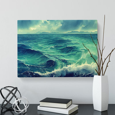 Watercolour Ocean Vol.2 - Wrapped Canvas Painting