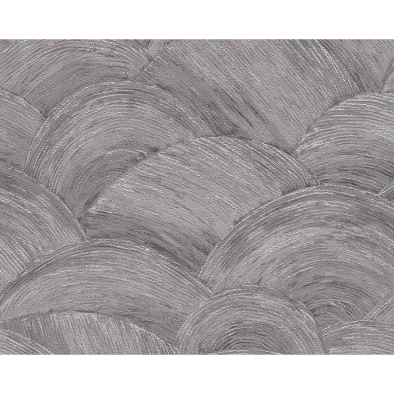 Didar Abstract Double Roll, Gray/Silver