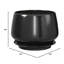 Set of 3 Ceramic Plant Pots, Reactive Glaze Planters with Drainage Hole & Saucer-806585361
